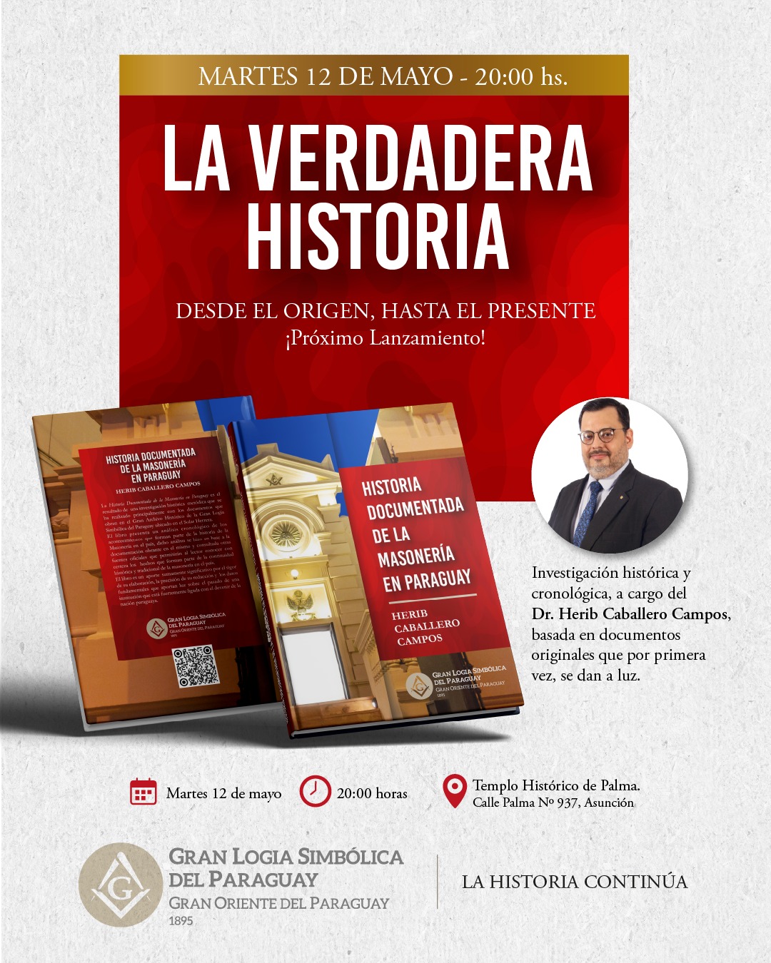 LANZAMIENTO: HISTORIA DOCUMENTADA DE LA MASONERÍA EN PARAGUAY